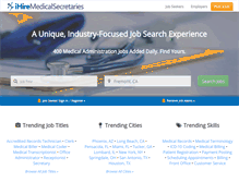 Tablet Screenshot of ihiremedicalsecretaries.com